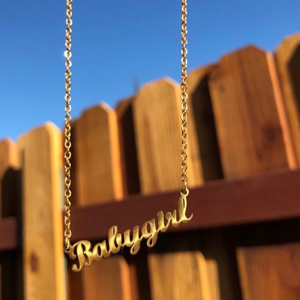 Gold Babygirl Necklace